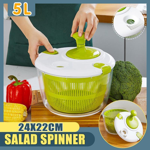 Salad Spinner Vegetable Lettuce Leaves Washer Dryer Serving Bowl Container Bowls