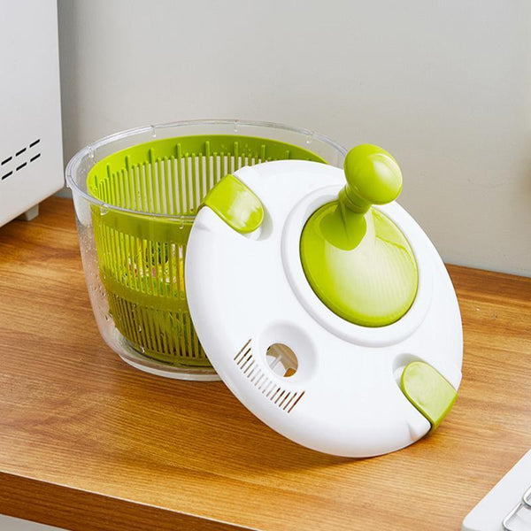 Salad Spinner Vegetable Lettuce Leaves Washer Dryer Serving Bowl Container Bowls