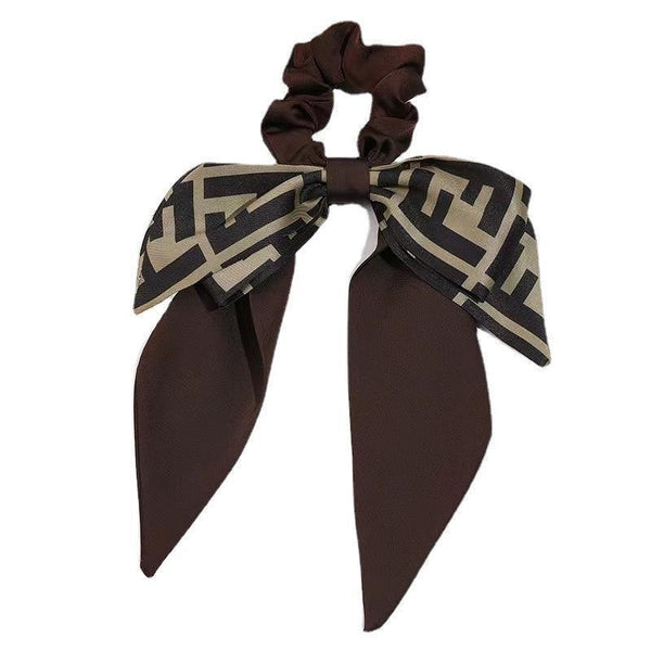 Women Elegant Scrunchies For Hair Ribbon Ties Bow Ponytail Hair Accessories