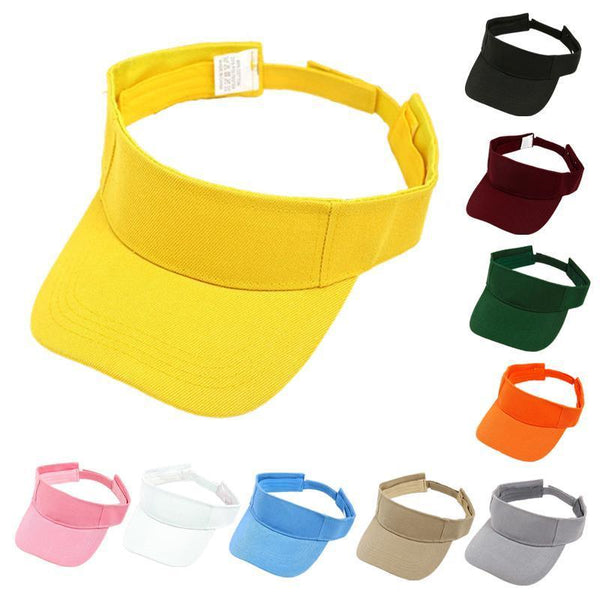 Women Uv Protection Sport Visor Cap Beach Sun Hat New Stylish Design Pink Hats