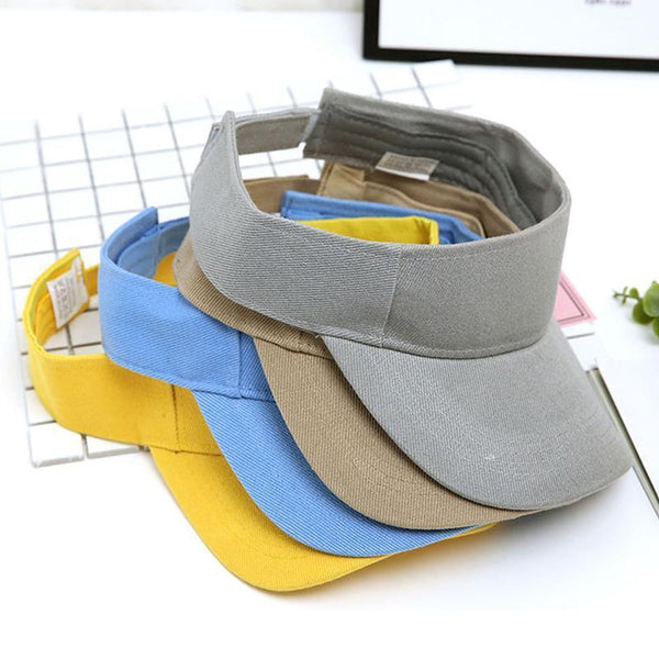 Women Uv Protection Sport Visor Cap Beach Sun Hat New Stylish Design Pink Hats