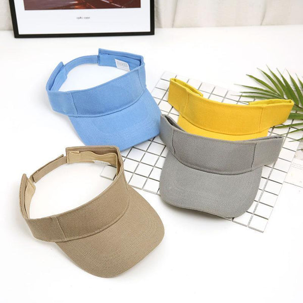 Women Uv Protection Sport Visor Cap Beach Sun Hat New Stylish Design Pink Hats