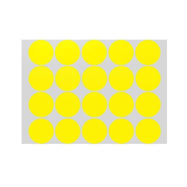 Yellow Assorted Sizes Colour Sticker Dots Adhesive Round Labels Circular Spot Scrapbook 100Mm*2 Scrapbooking Stickers