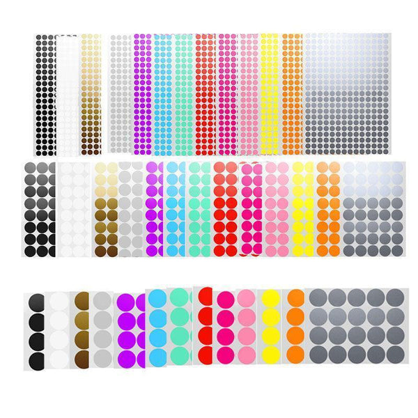 Yellow Assorted Sizes Colour Sticker Dots Adhesive Round Labels Circular Spot Scrapbook 100Mm*2 Scrapbooking Stickers