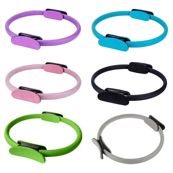 6 Colours Pilates Yoga Ring Magic Circle Fitness Equipment For Toning Slim Legs Pink Pilates Rings