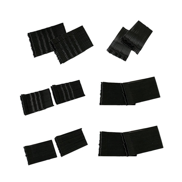 40 Pcs Short Black Waved Hair Pins Bobby Grips Salon Dance Accessories Long Curved Clip Hair Accessories