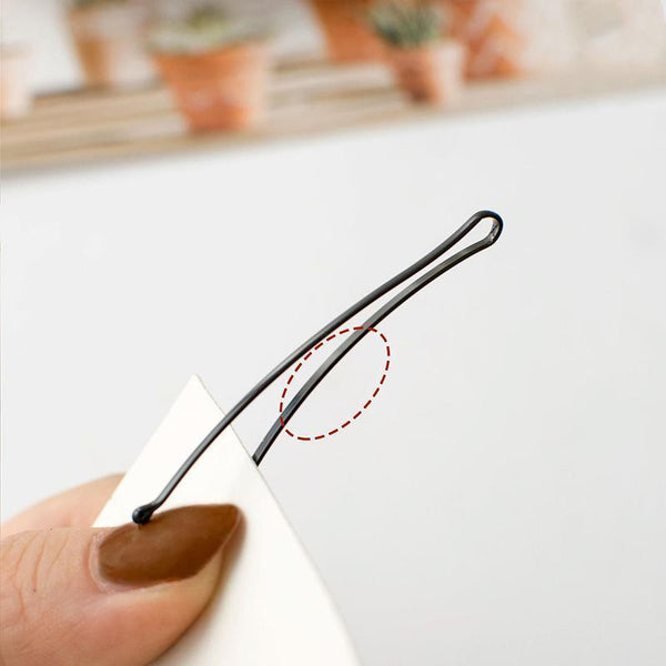 40 Pcs Short Black Waved Hair Pins Bobby Grips Salon Dance Accessories Long Curved Clip Hair Accessories