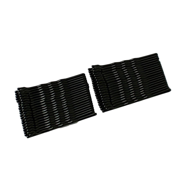 40 Pcs Short Black Waved Hair Pins Bobby Grips Salon Dance Accessories Long Curved Clip Hair Accessories