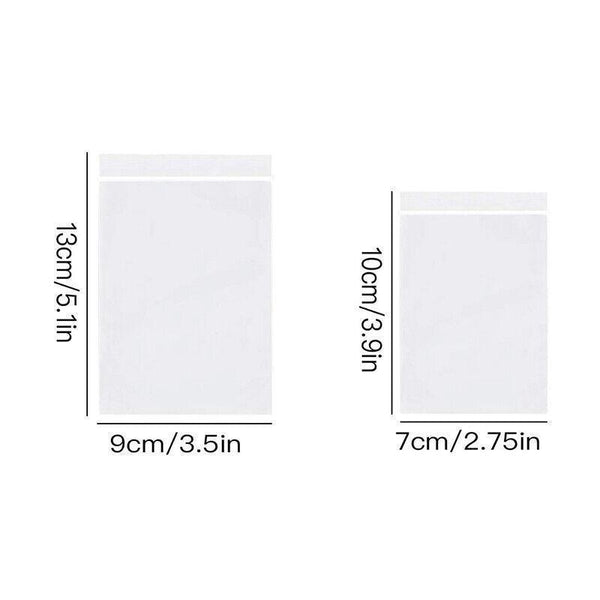 100X Bulk Clear Resealable Pe Plastic Zip Bags 13*19Cm 100Pcs Other Envelopes & Mailers