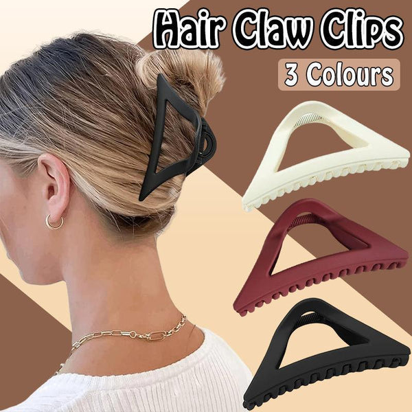 Women's Simple Hair Claws Clip Large Geometric Barrette Ponytail Clamp Hairpin Hair Accessories