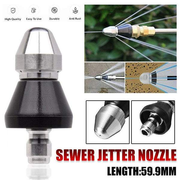 High Pressure Drain 1 Front 6 Nozzle Sewer Pipe Cleaner Rear Jet Washer Pressure Washers