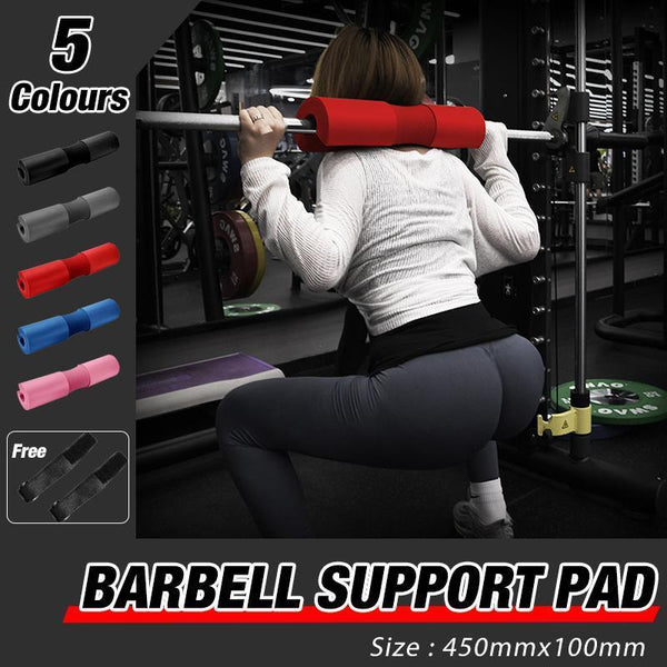 Squat Pad Barbell For Squats Lunges Hip Thrusts Neck Shoulder Protective Support Grey Barbells & Attachments