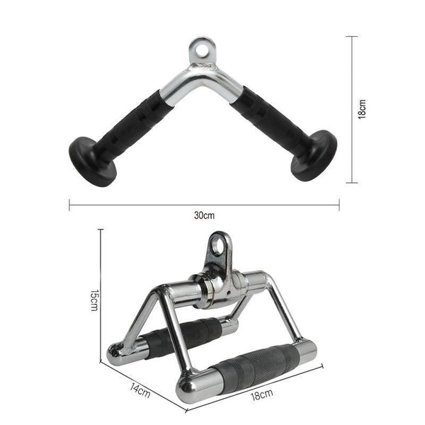 Cable Pulley Attachment Tricep Rope V Grip Lat Down Gym Accessory Close Triangle Home Gym Attachments