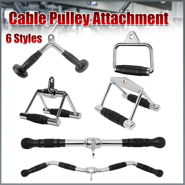 Cable Pulley Attachment Tricep Rope V Grip Lat Down Gym Accessory Rotation Close Triangle Home Gym Attachments