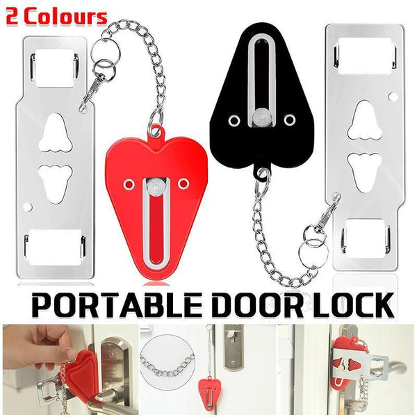 Door Lock For Travel Hotel Home Security Addalock Style Black Door Locks & Lock Mechanisms