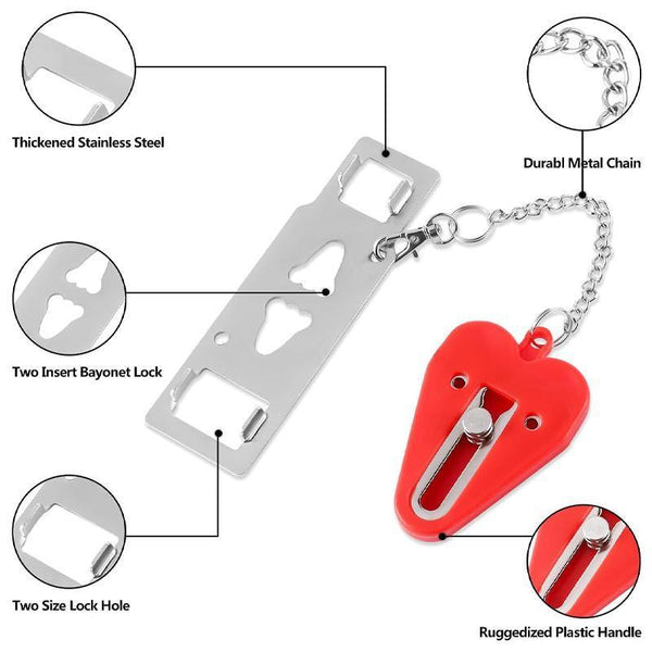 Door Lock For Travel Hotel Home Security Addalock Style Black Door Locks & Lock Mechanisms