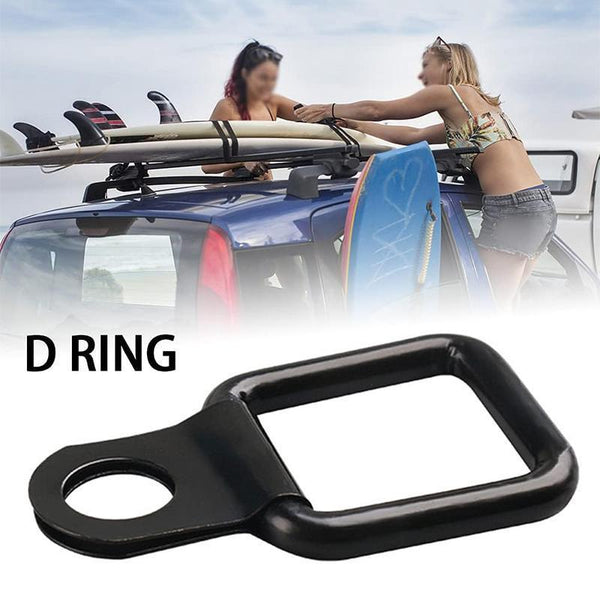 6Pcs Black Heavy Duty Fixing Point Anchor Eye Tie Down Lashing Loop Ring Hook Tie Downs & Straps