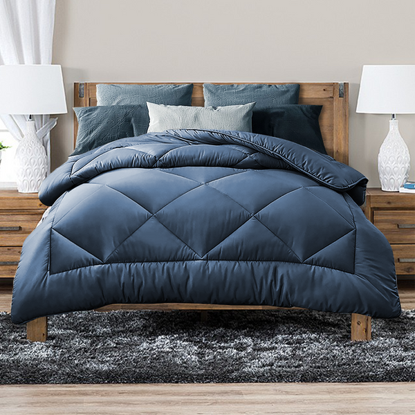 Luxor Australian Made All Season Ocean 400Gsm Bamboo Blend Quilt Double Double Bed Quilts