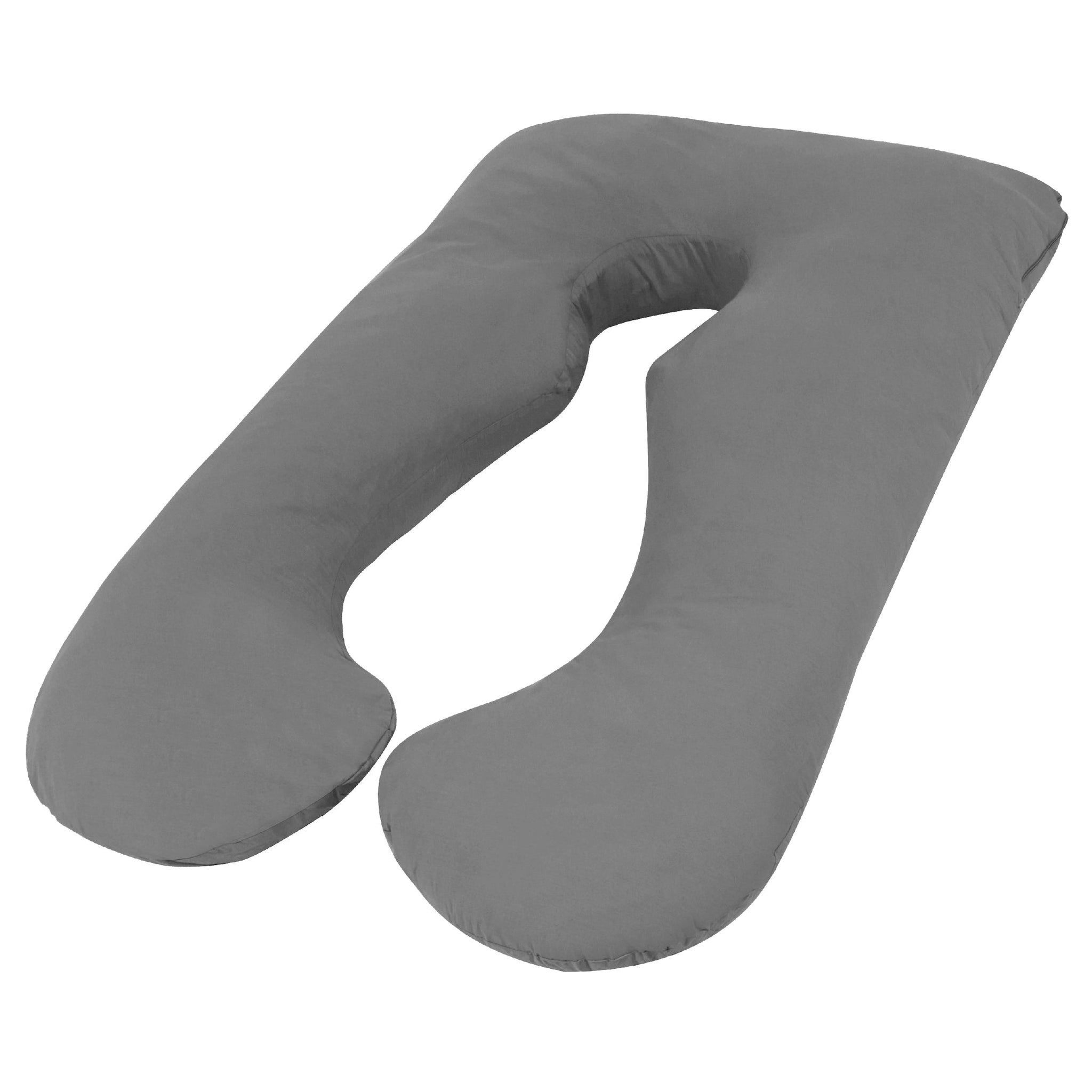 Woolcomfort Aus Made Maternity Pregnancy Nursing Sleeping Body Pillow Pillowcase Included Grey Feeding Pillows & Covers