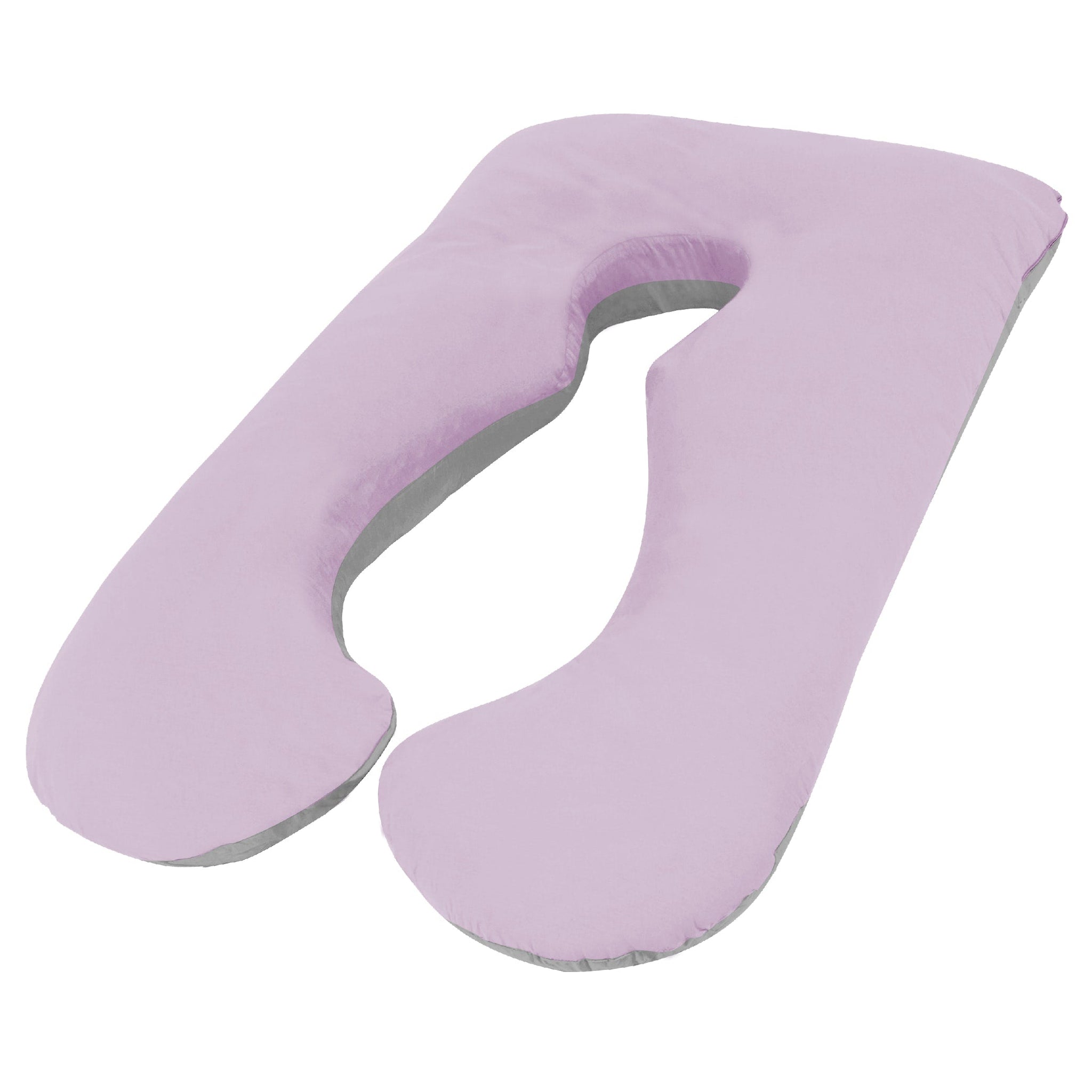 Woolcomfort Aus Made Maternity Pregnancy Nursing Sleeping Body Pillow Pillowcase Included Lilac X Grey Feeding Pillows & Covers