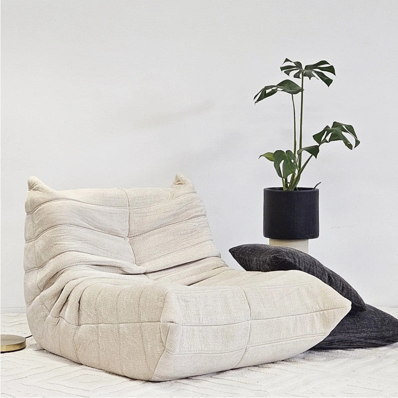 Vacuum Packed Comfy Mid Century Togo Lounge Sofa Modern Backrest White Corduroy Sofas Armchairs & Couches