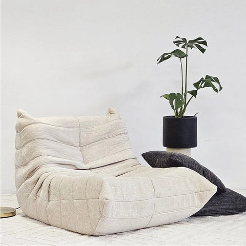 Vacuum Packed Comfy Mid Century Togo Lounge Sofa Modern Backrest White Corduroy Sofas Armchairs & Couches