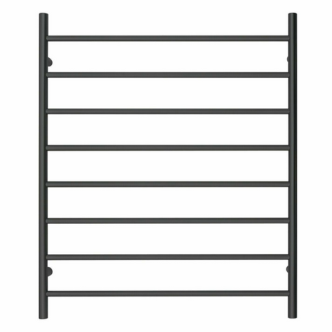 Blushtaps Premium Matte Black Towel Rack 8 Bars Round Design Au 1000X850mm Wide Towel Racks