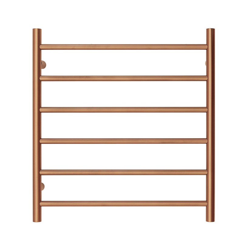 Blushtaps Premium Polished Rose Gold Towel Rack 6 Bars Round Design Au 650X620mm Wide Towel Racks