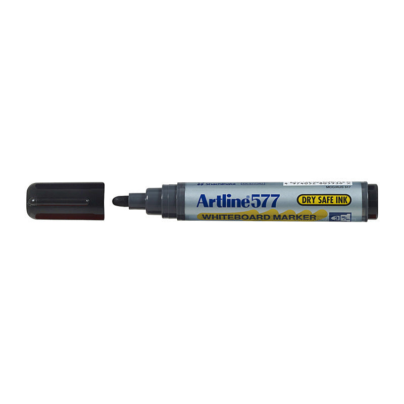 Artline 577 Black Whiteboard Markers Pack Of 12 Whiteboard Markets