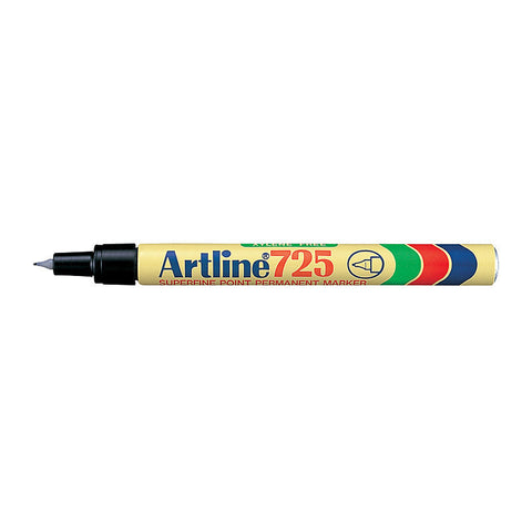 Artline 725 Black Permanent Markers Box Of 12 Art Pens & Markers