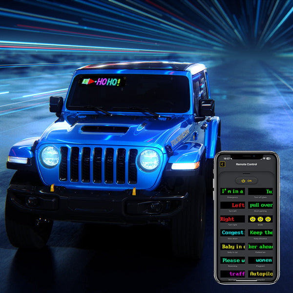 Programmable Led Matrix Panel Flexible Screen Ip65 With App Control 70*173Mm Interior Lights