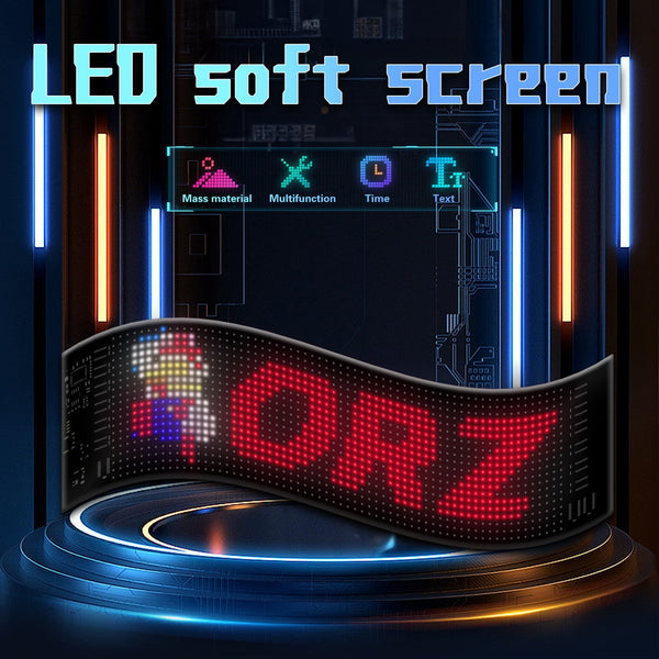 Programmable Led Matrix Panel Flexible Screen Ip65 With App Control 120*595Mm Interior Lights
