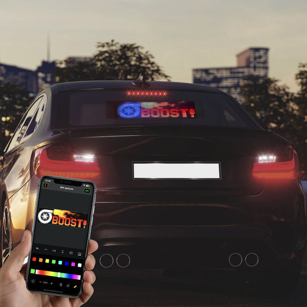 Programmable Led Matrix Panel Flexible Screen Ip65 With App Control 120*595Mm Interior Lights