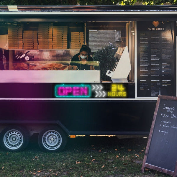 Programmable Led Matrix Panel Flexible Screen Ip65 With App Control 192*898Mm Interior Lights