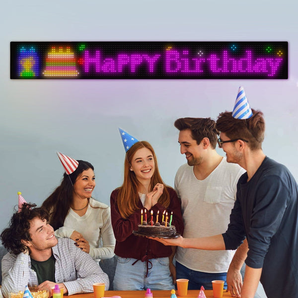 Programmable Led Matrix Panel Flexible Screen Ip65 With App Control 192*1330Mm Interior Lights