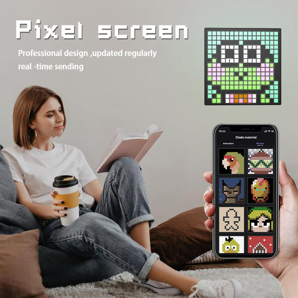 Programmable Led Matrix Pixel Screen With App Control 16*16 Interior Lights
