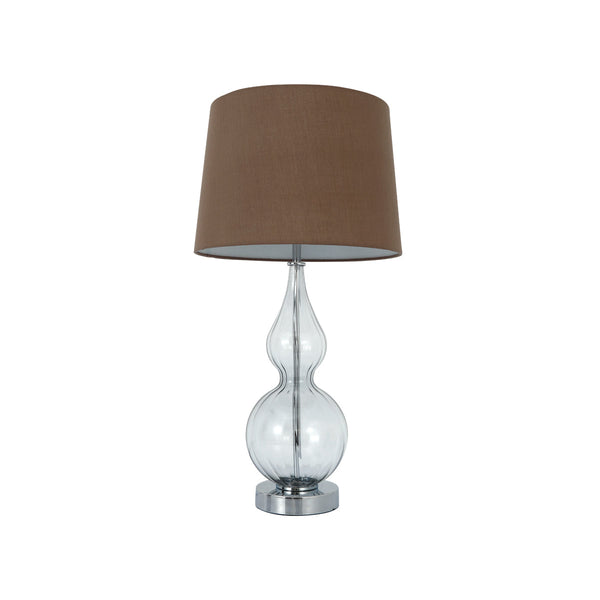Evaine Table Lamp With Grey Linen Shade Other Camp Lighting