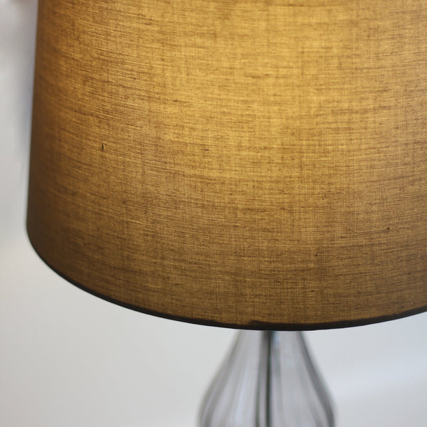 Evaine Table Lamp With Grey Linen Shade Other Camp Lighting