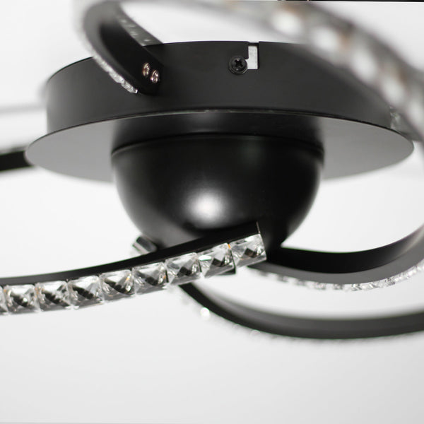 Irie Dimmable 3 Lights Led Ceiling Black Wall & Ceiling Lights