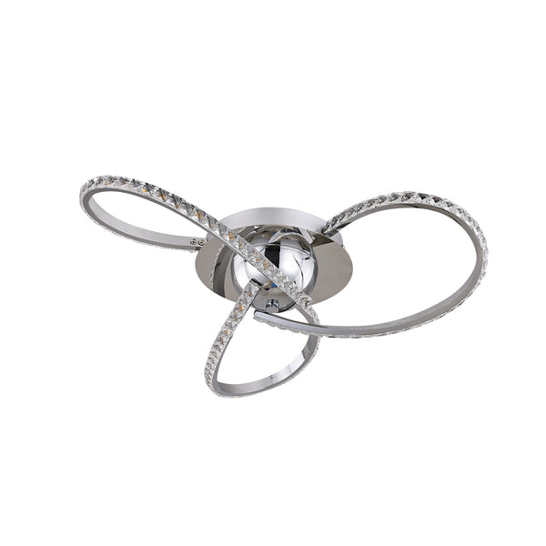 Irie Dimmable 3 Lights Led Ceiling Chrome Wall & Ceiling Lights
