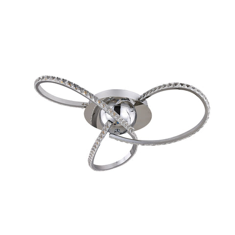 Irie Dimmable 3 Lights Led Ceiling Chrome Wall & Ceiling Lights