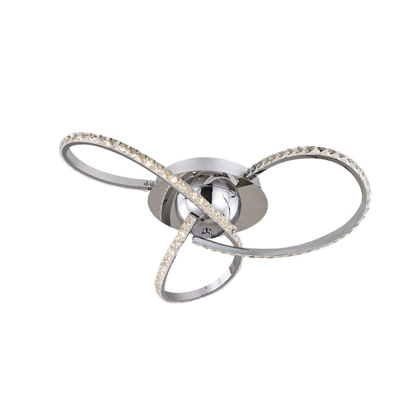 Irie Dimmable 3 Lights Led Ceiling Chrome Wall & Ceiling Lights