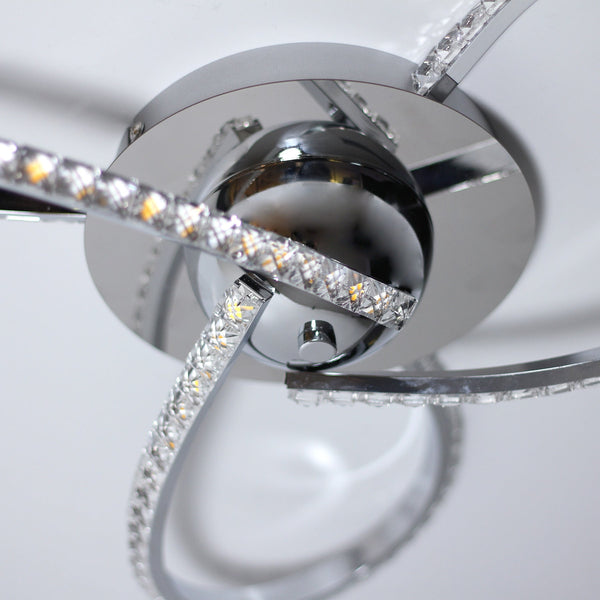 Irie Dimmable 3 Lights Led Ceiling Chrome Wall & Ceiling Lights