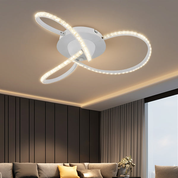 Irie Dimmable 3 Lights Led Ceiling White Wall & Ceiling Lights
