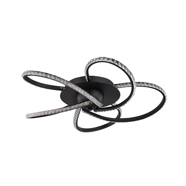 Irie Dimmable 5 Lights Led Ceiling Black Wall & Ceiling Lights