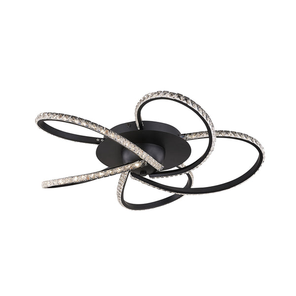 Irie Dimmable 5 Lights Led Ceiling Black Wall & Ceiling Lights