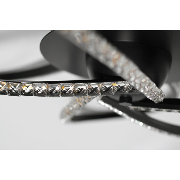 Irie Dimmable 5 Lights Led Ceiling Black Wall & Ceiling Lights