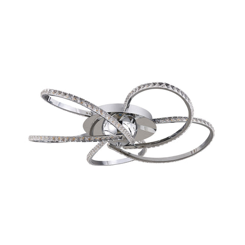 Irie Dimmable 5 Lights Led Ceiling Chrome Wall & Ceiling Lights