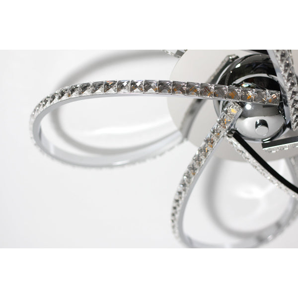 Irie Dimmable 5 Lights Led Ceiling Chrome Wall & Ceiling Lights