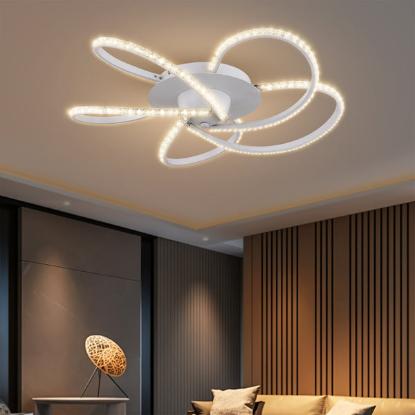 Irie Dimmable 5 Lights Led Ceiling White Wall & Ceiling Lights